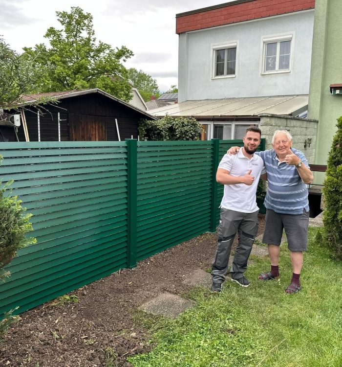 Aluzaun in Wiener Neustadt